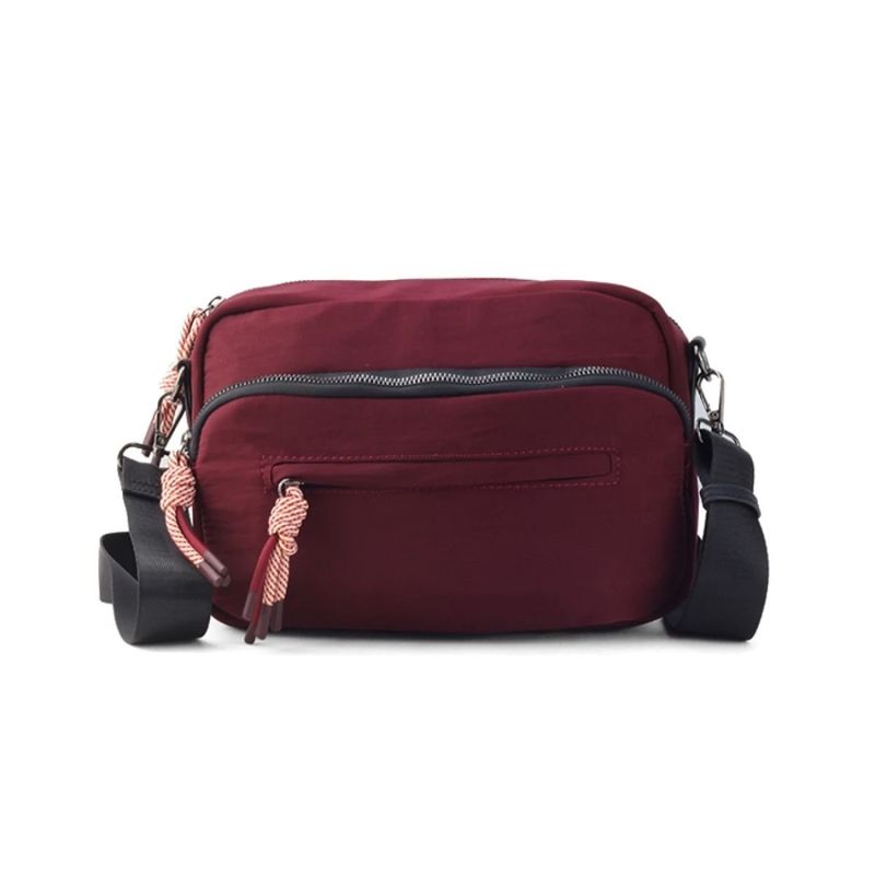GENERICO - Cartera Bandolera Con Cordon Cleveland Guinda Lincolns - Burdeos