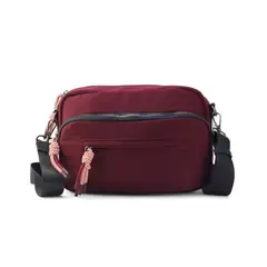 GENERICO - Cartera Bandolera Con Cordon Cleveland Guinda Lincolns - Burdeos