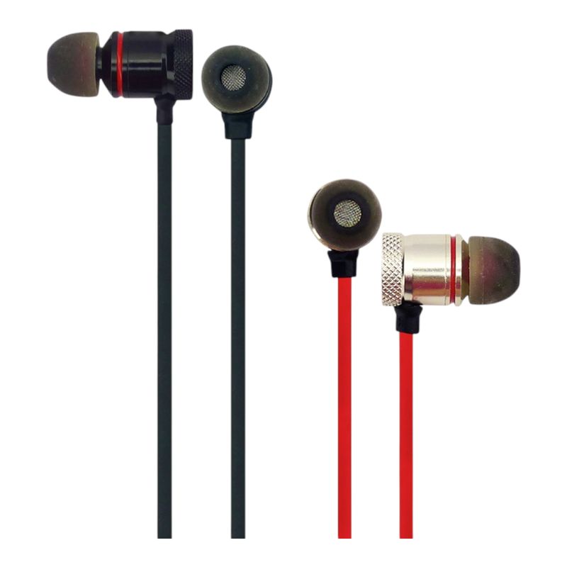 GENERICO - Audifonos Sport Bluetooth Con Microfono Sport Con Iman Metal negro