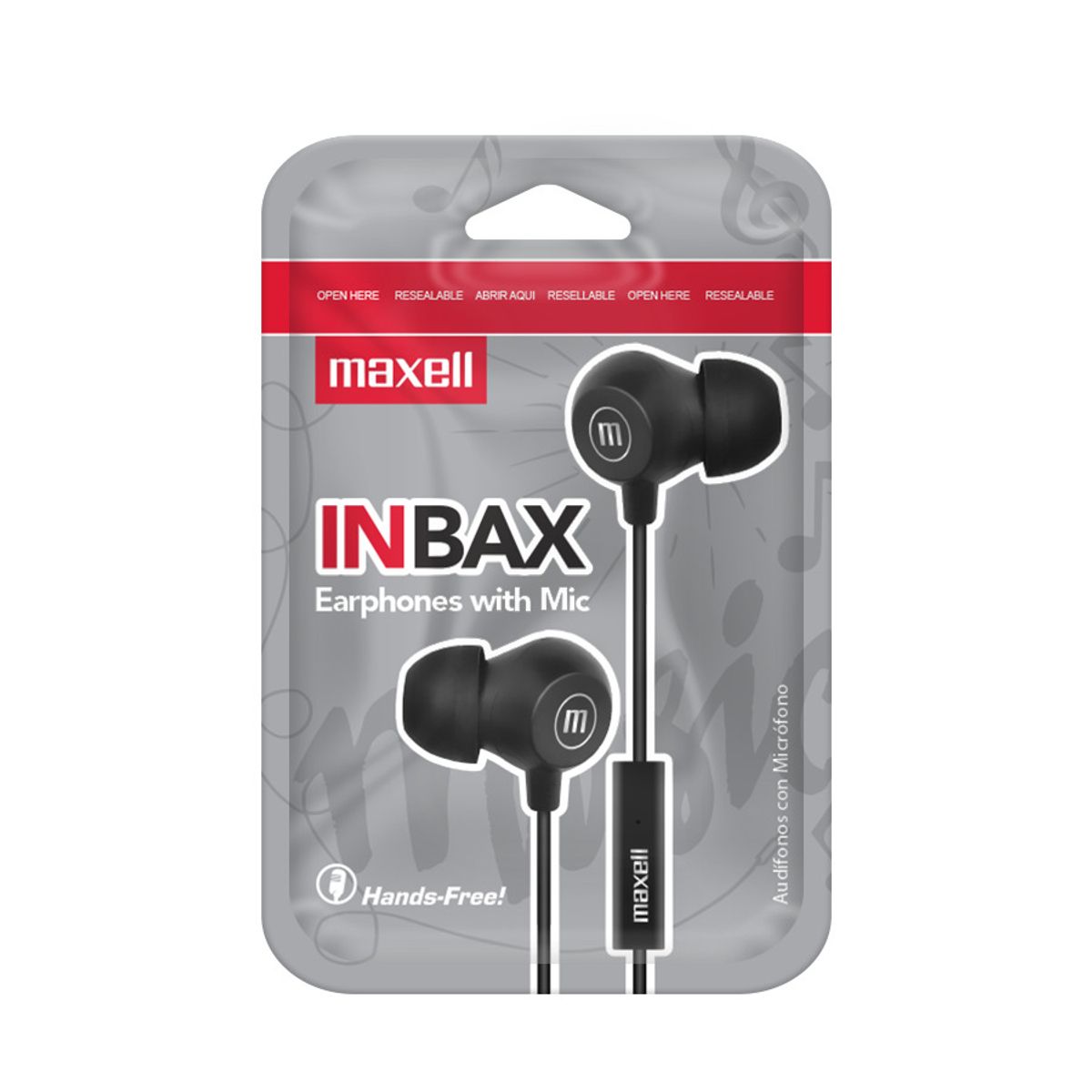 MAXELL - Pack 4 Audifonos In Ear Manos Libres Maxell Colores Surtidos
