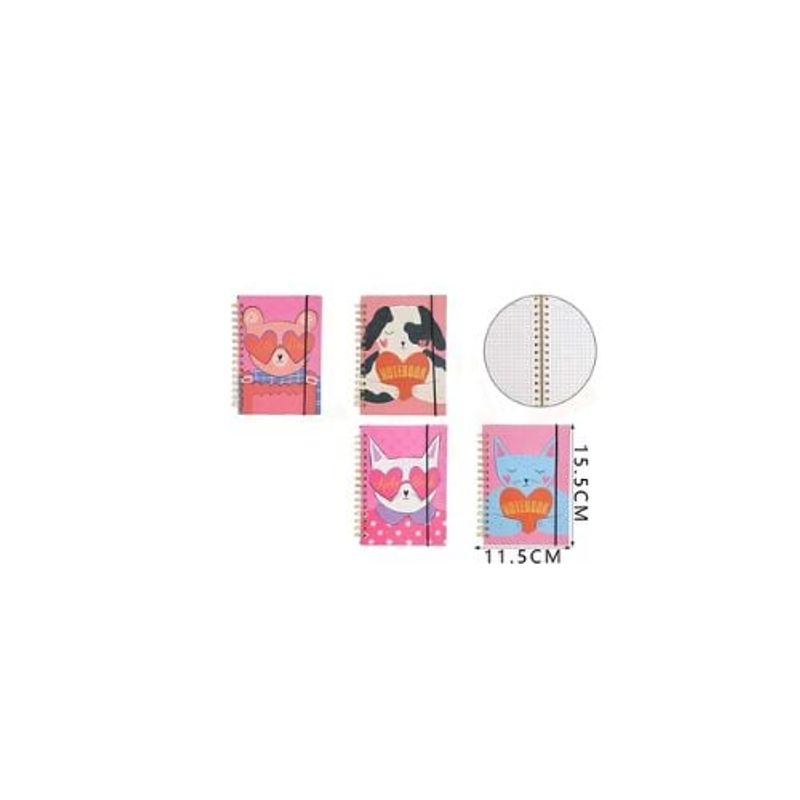GENERICO - Libreta Mascotas 80 Hojas 7 7 Mm