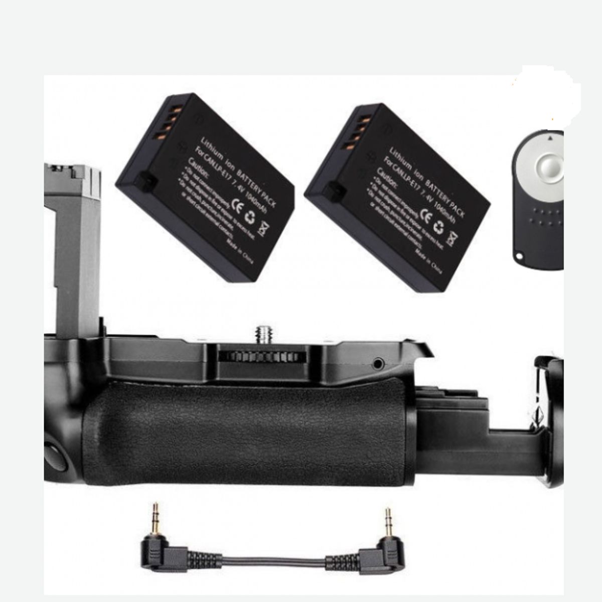 GENERICO - BATTERY GRIP CANON T7I 77D 800D ALTERNATIVO + 2 BATERÍAS + CONTROL REMOTO