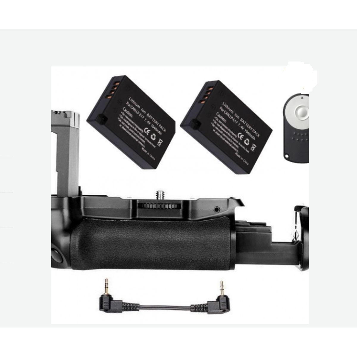GENERICO - BATTERY GRIP CANON T7I 77D 800D ALTERNATIVO + 2 BATERÍAS + CONTROL REMOTO
