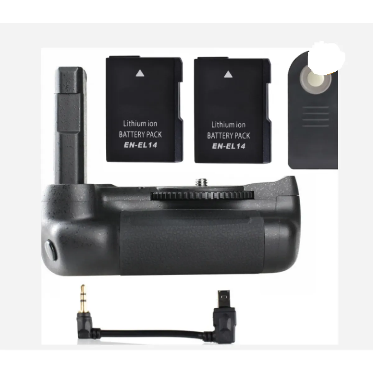 GENERICO - BATTERY GRIP NIKON D5500 D5600 ALTERNATIVO + 2 BATERÍAS + CONTROL REMOTO