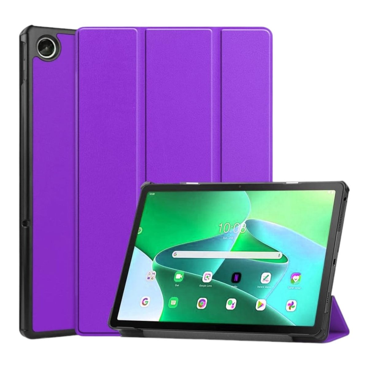 GENERICO - Funda Inteligente compatible con Lenovo Tab M10 Plus 3era Gen 106 Morado