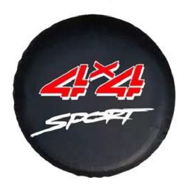 GENERICO - CUBRE RUEDA NEUMATICO ECO CUERO 4X4 SPORT ROJO  ARO 16