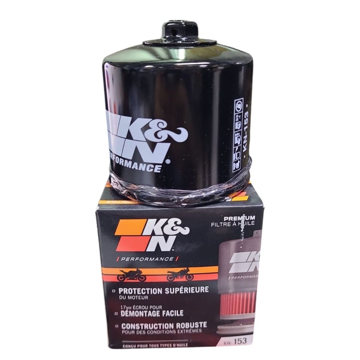 GENERICO - Filtro de Aceite para motocicletas K&N 153 Original