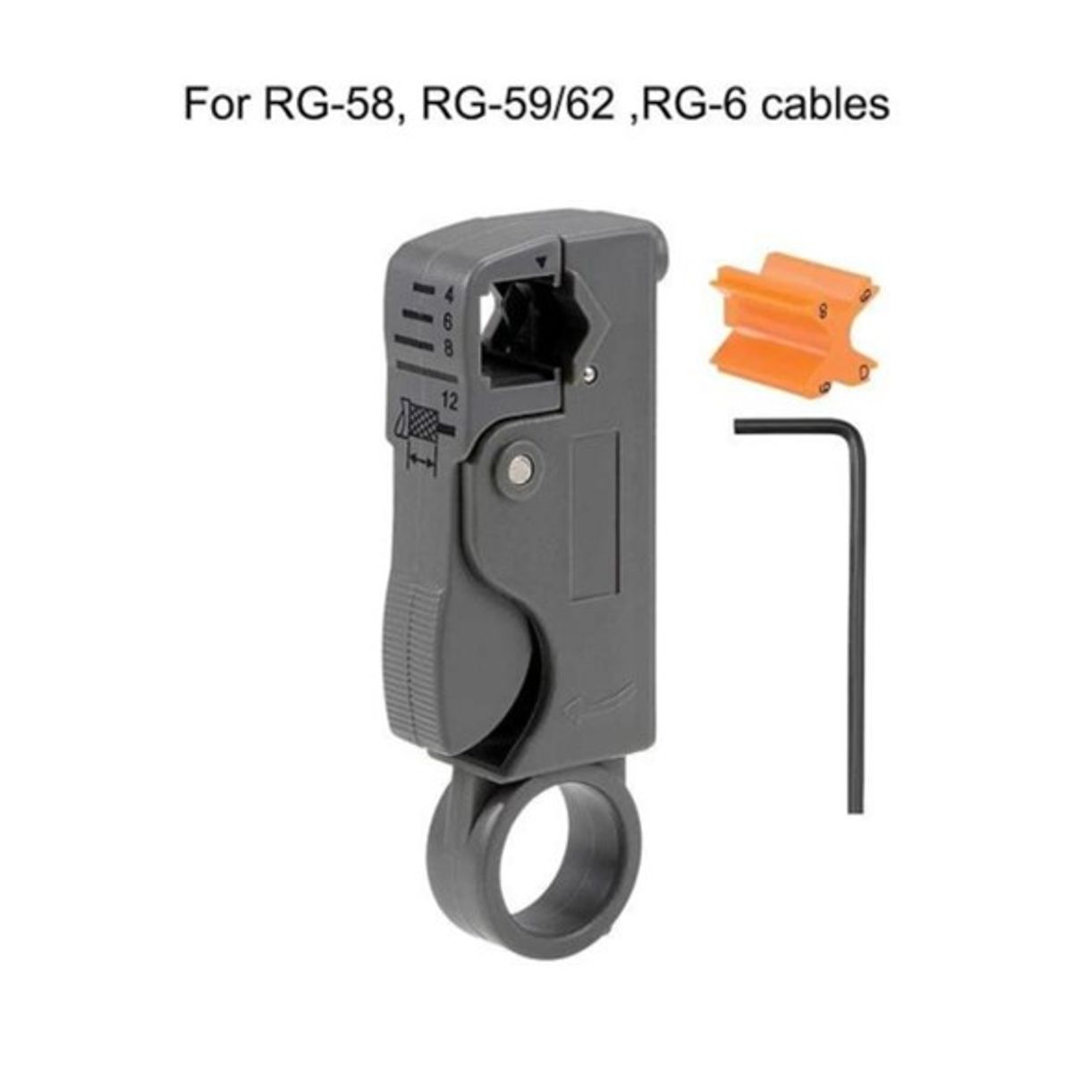 GENERICO - Pelador Cable Coaxial Rg6 Rg59 Rg58