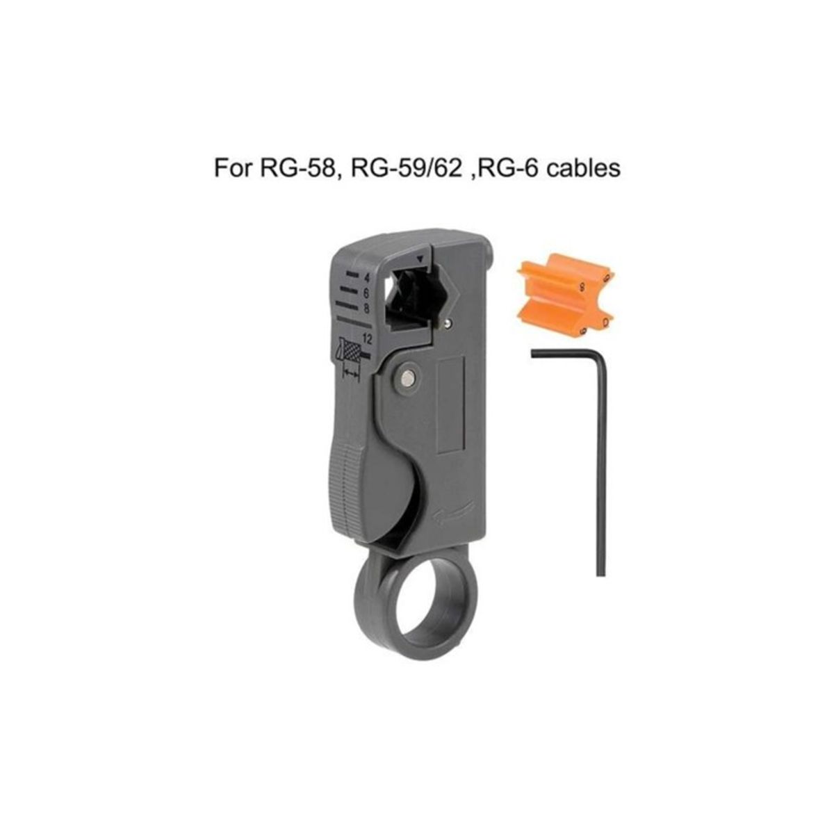 GENERICO - Pelador Cable Coaxial Rg6 Rg59 Rg58