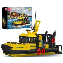 TENDENCIAS - Kit Construcción Tipo Lego Modelo Bote Salvavidas 10080