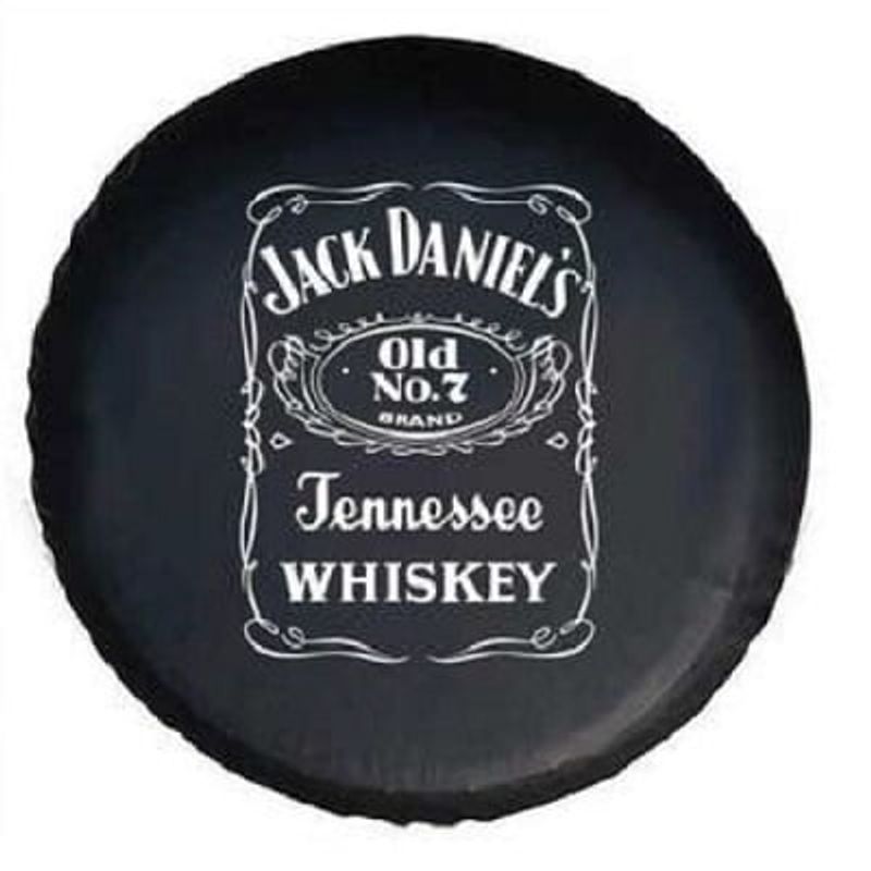 GENERICO - CUBRE RUEDA NEUMATICO ECO CUERO JACK DANIELS ARO 16