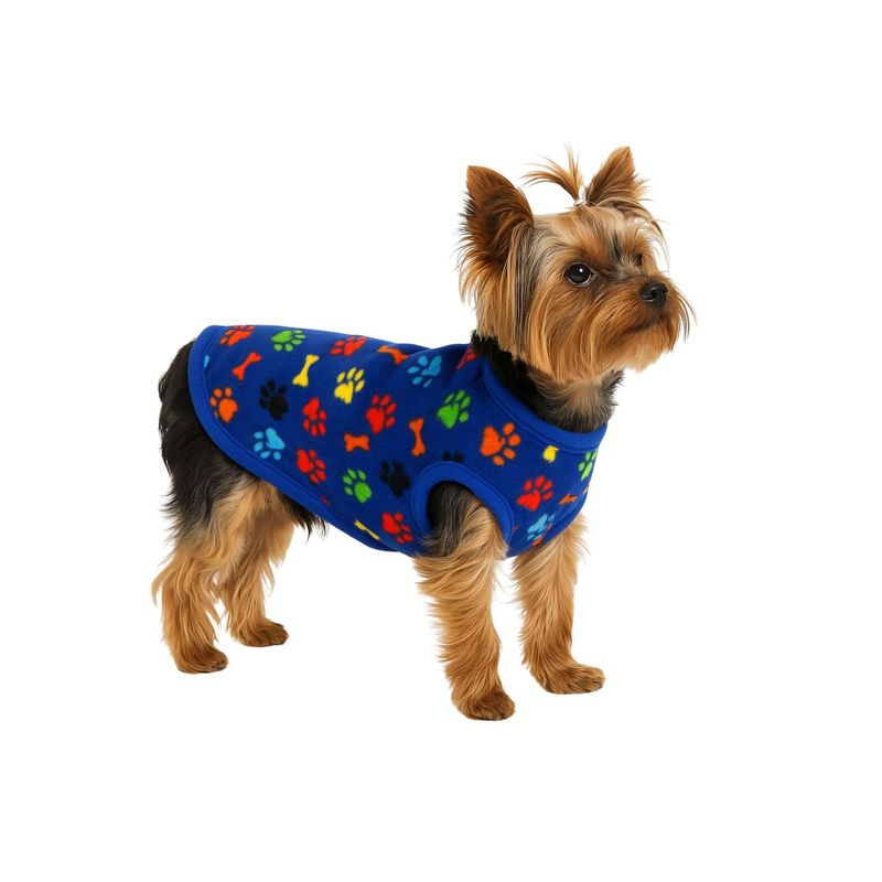 GENERICO - Capa de Polar para perro talla S 28 CM, Pomerania - Azul