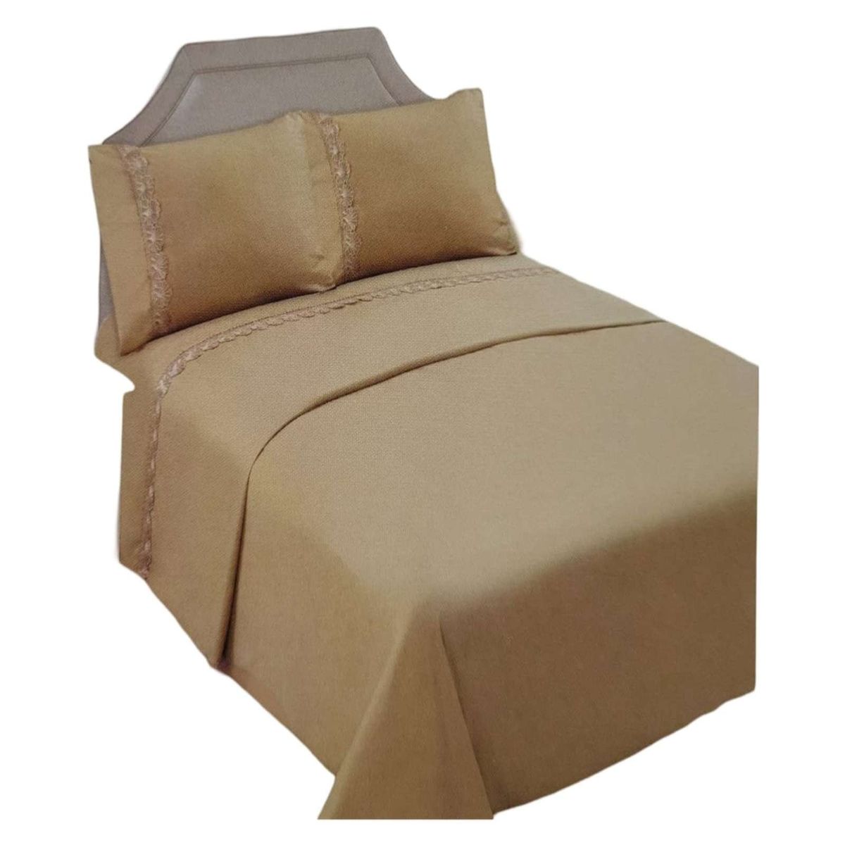 GENERICO - SABANAS 144 HILOS KING BEIGE