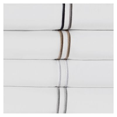 Imagen 2 del producto Juego sábanas 2 plazas 200hilos 50% alg - 50% pol, doble festón blanco