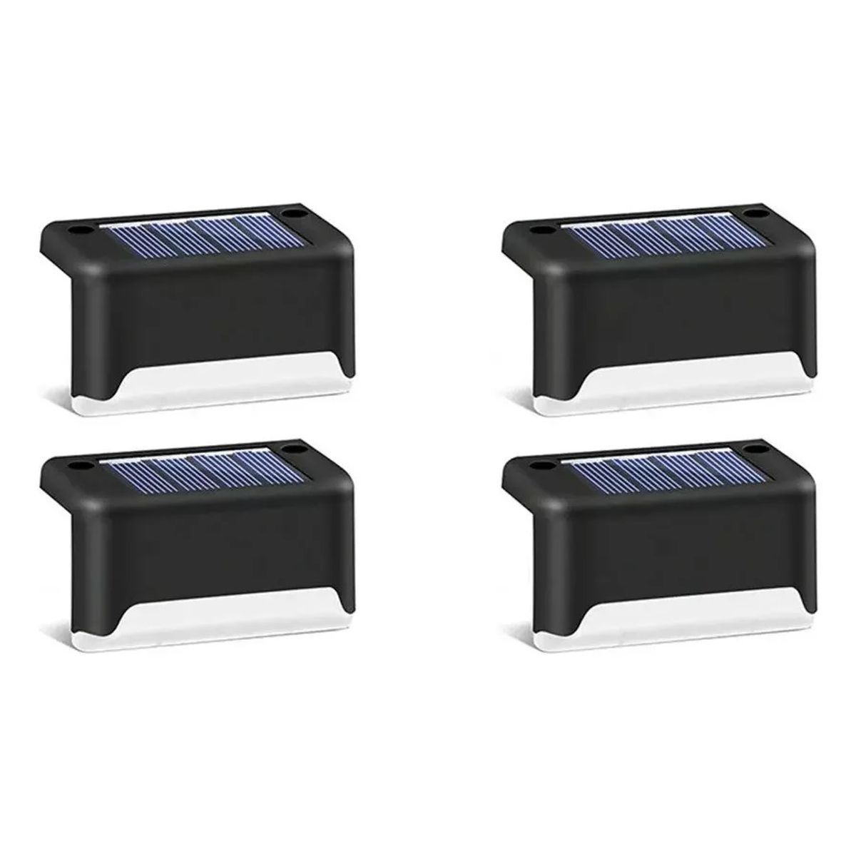 GENERICO - Kit4 Luces Solares Patio Jardín Para Escaleras Y Muros
