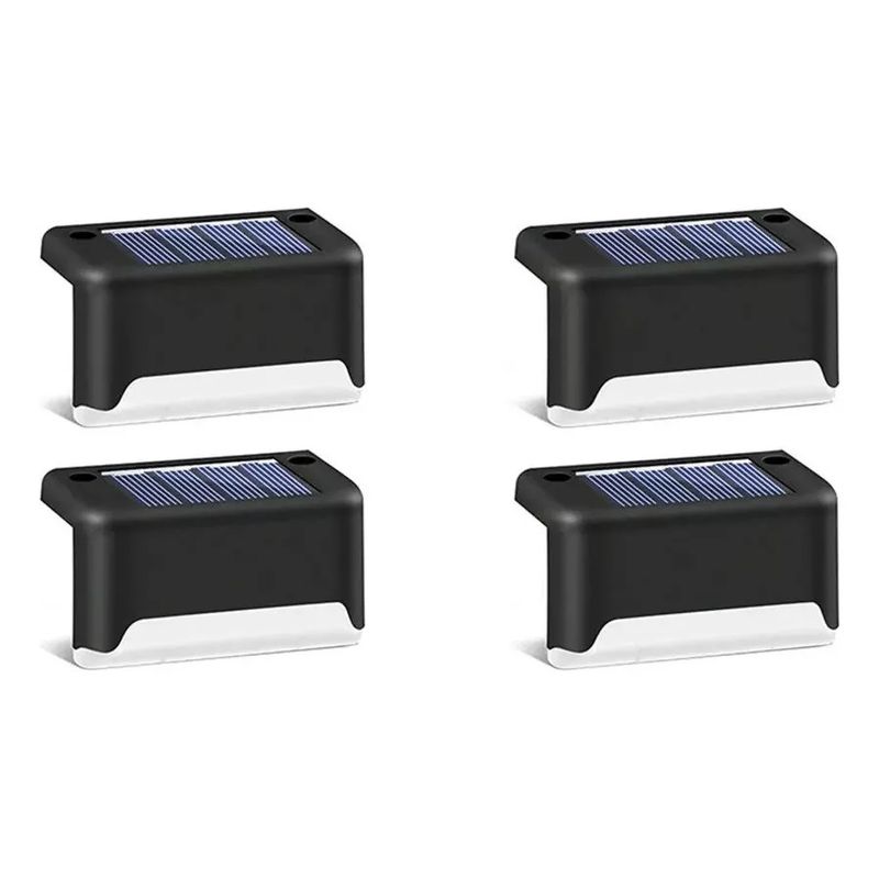 GENERICO - Kit4 Luces Solares Patio Jardín Para Escaleras Y Muros