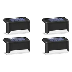 GENERICO - Kit4 Luces Solares Patio Jardín Para Escaleras Y Muros
