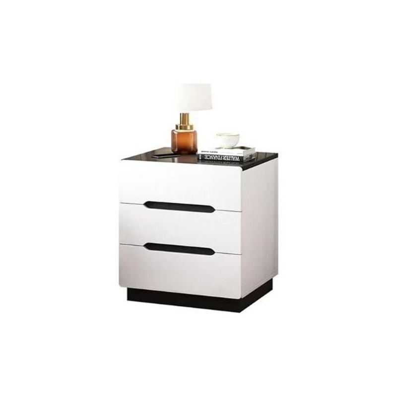 GENERICO - Velador Negro con Blanco Cálido - Moderno y Elegante