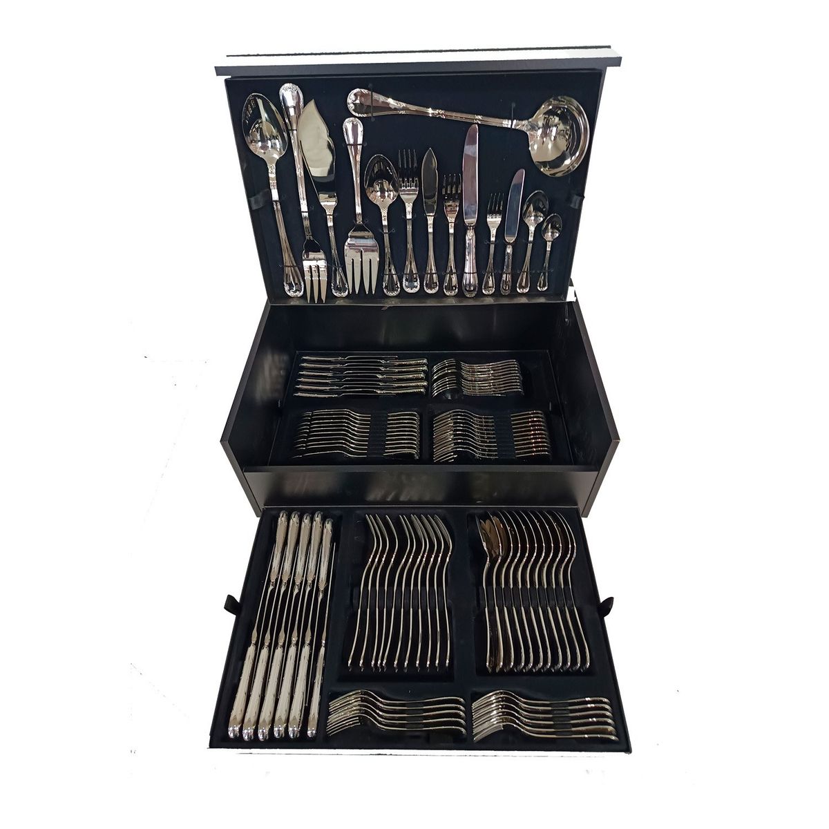 GENERICO - Maleta de  Cuchilleria Cruz De Malta  Mod. 3400 113Pzs.