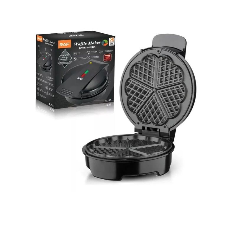 ANGELES DEL HOGAR - MÁQUINA PARA HACER WAFFLES FORMA DE CORAZÓN RAF 233