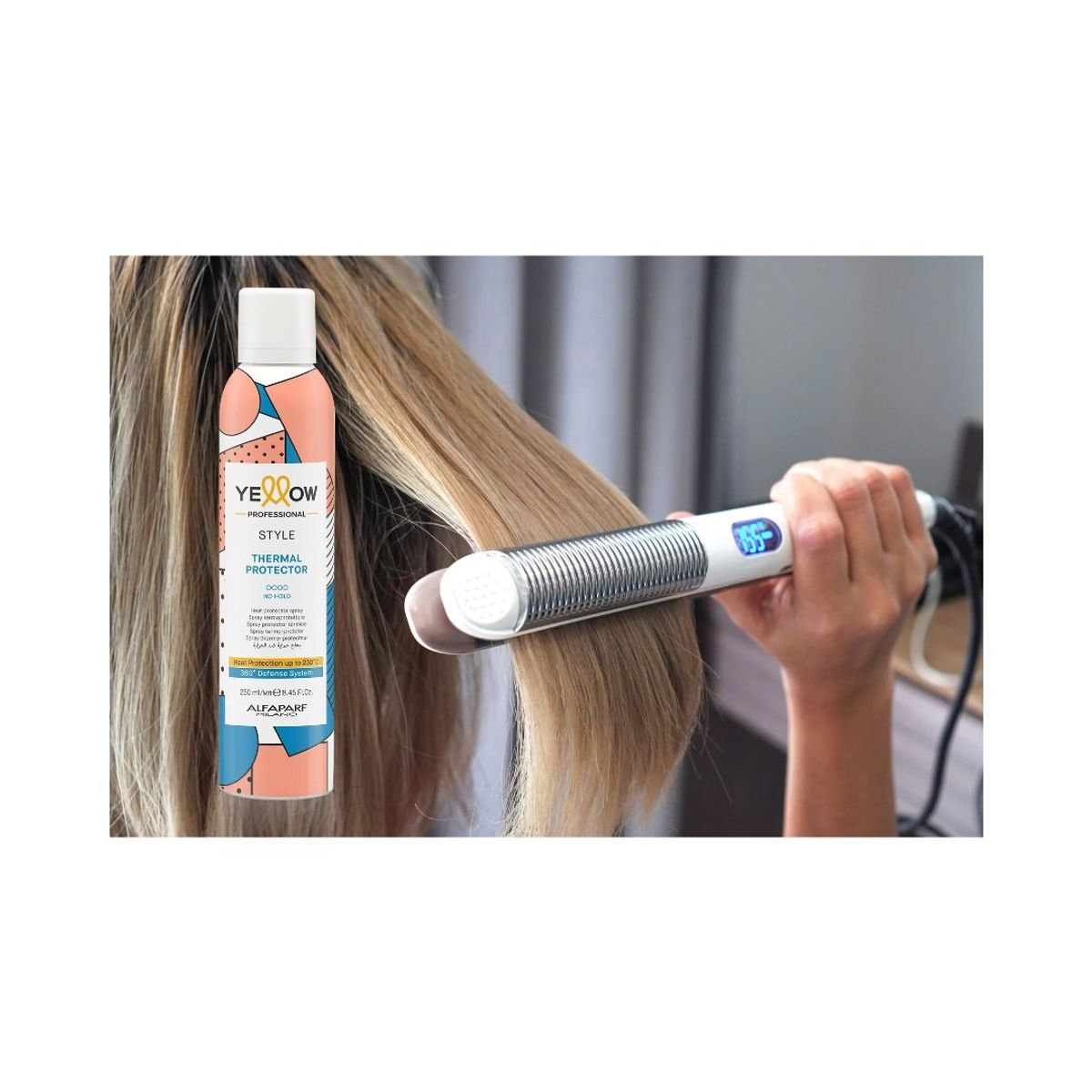 ALFAPARF MILANO - TERMOPROTECTOR CABELLO SPRAY YELLOW STYLE 250 ML ALFAPARF