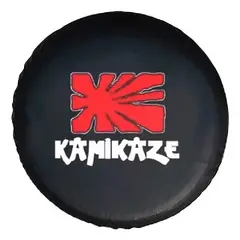 GENERICO - CUBRE RUEDA NEUMATICO ECO CUERO KAMIKAZE ARO 15