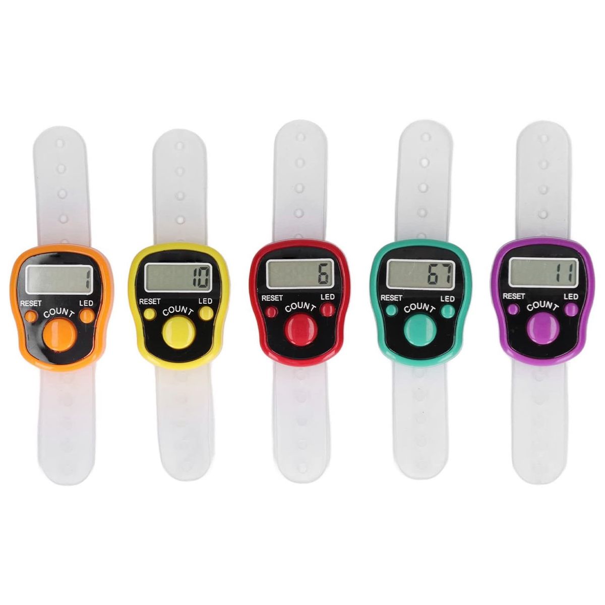 GENERICO - Contador Manual Digital Ajustable con Luz Tipo Anillo 10744