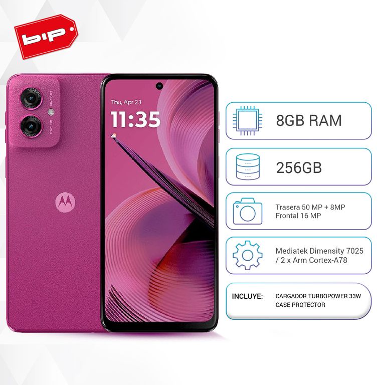 Celular Moto G55 5G Pink 8GB+256GB -Nuevo-