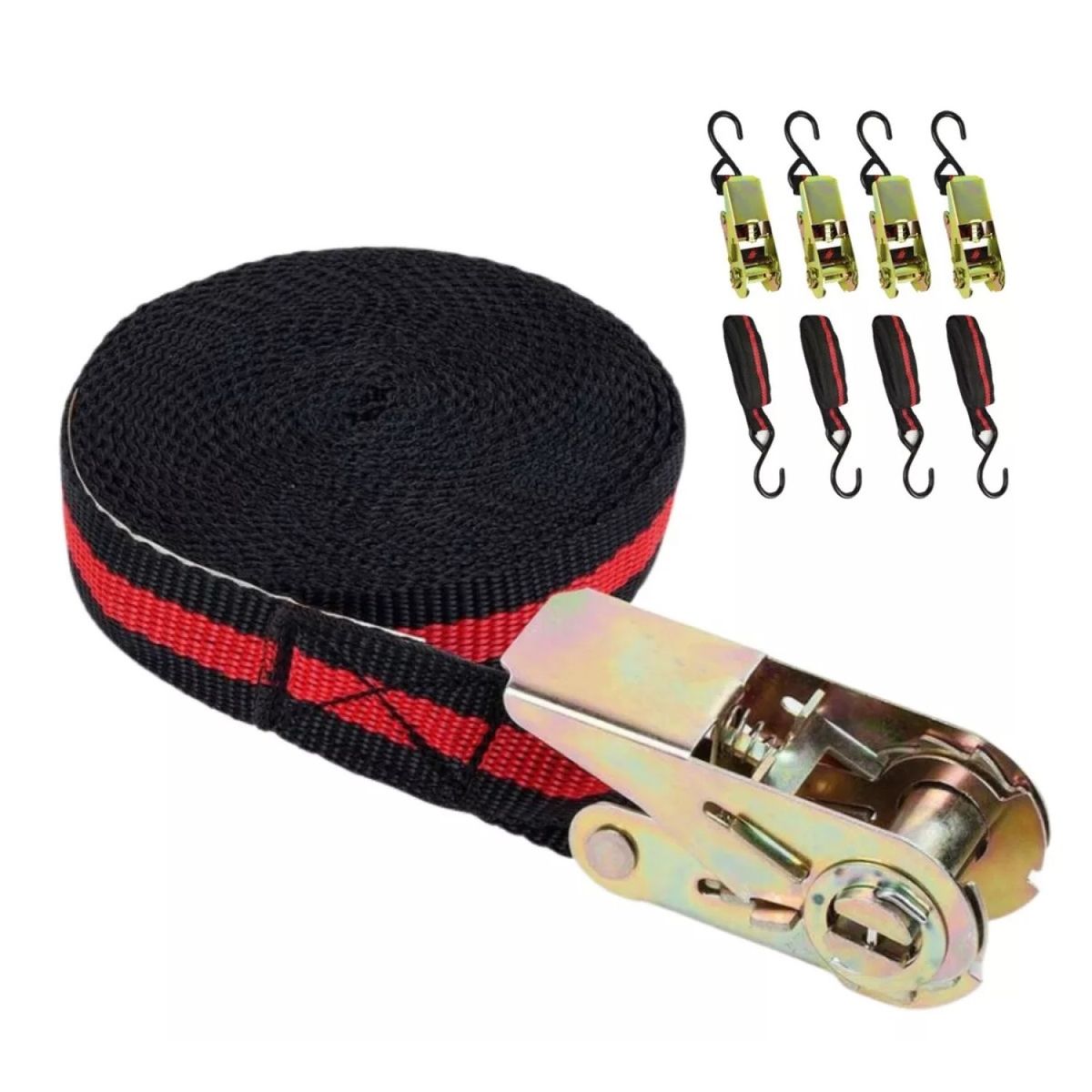 GENERICO - Set 4 Eslinga Correa Plana Linga 25mm 4,5mts 10961