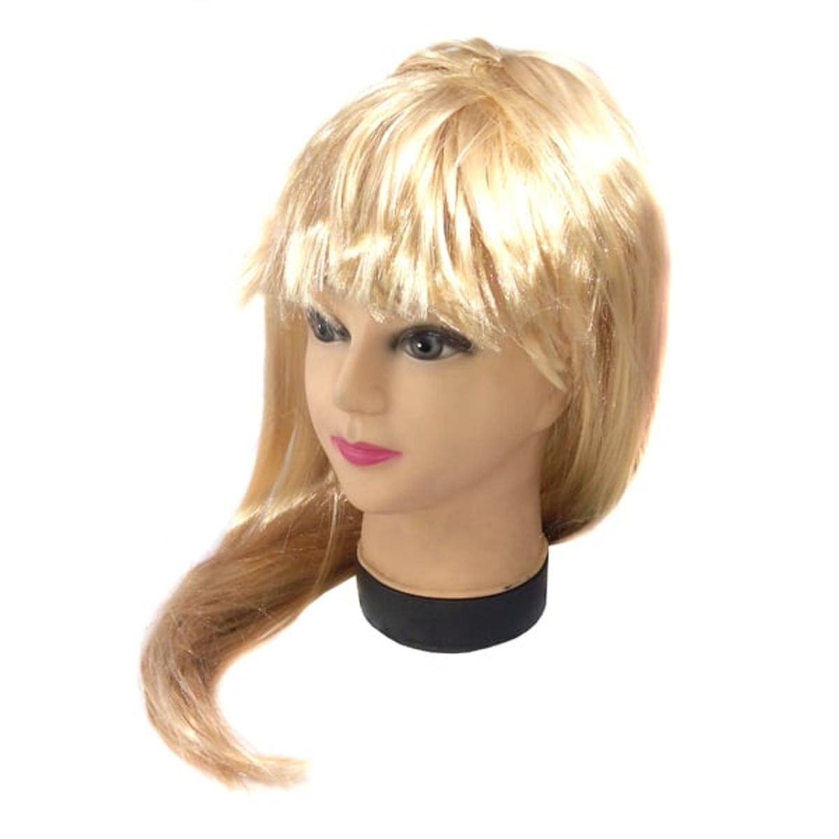 GENERICO - PELUCA LARGA 60CM 160GR RUBIO X1 UNI