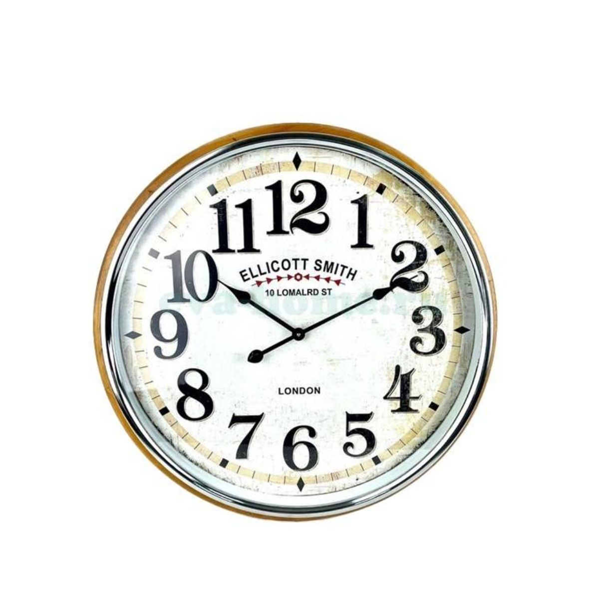 GENERICO - RELOJ PARED GRANDE METAL VINTAGE SMITT