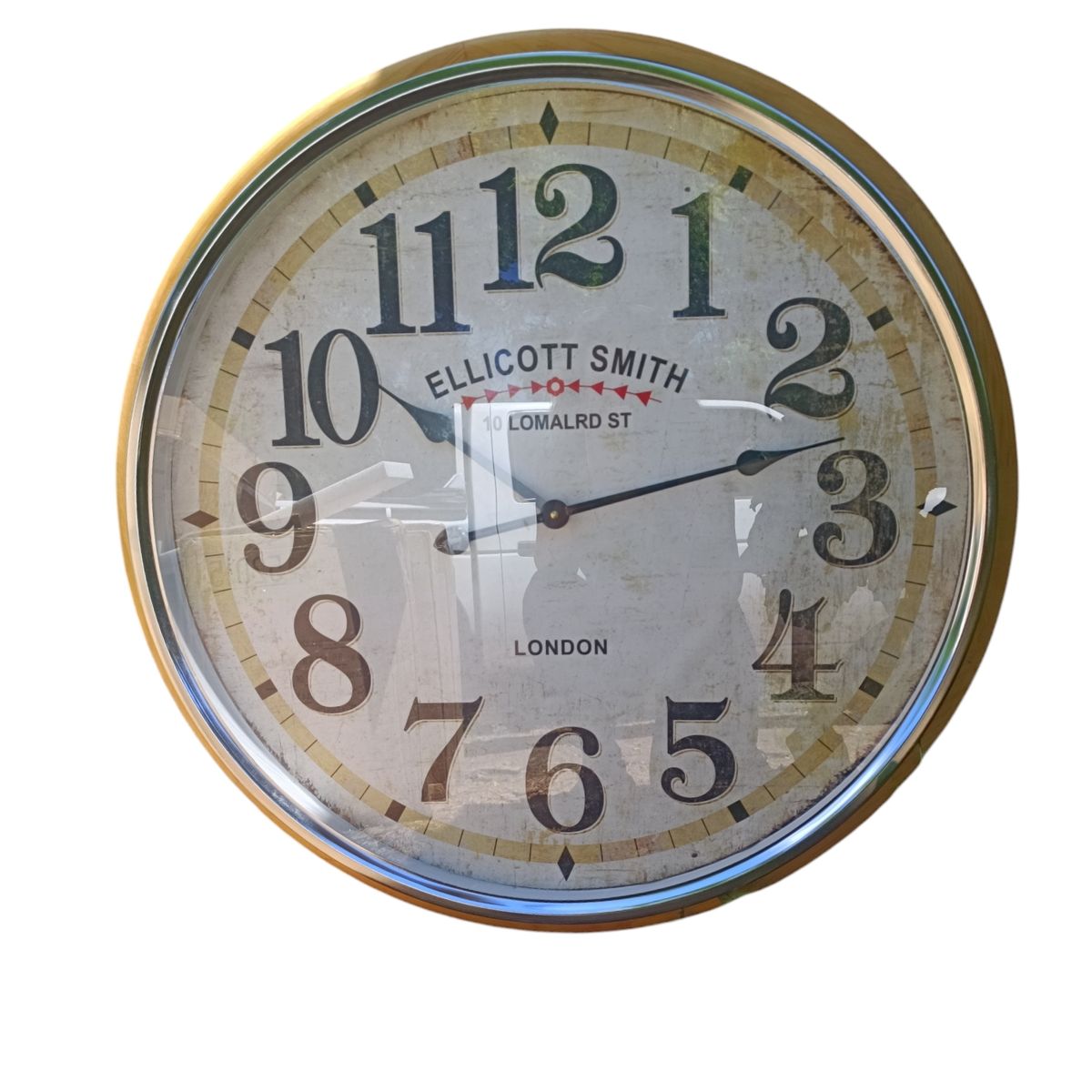 GENERICO - RELOJ PARED GRANDE METAL VINTAGE SMITT