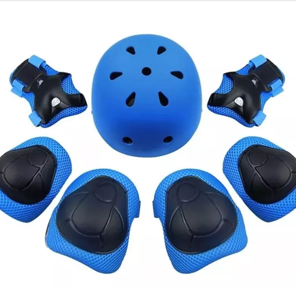 GENERICO - Set Protección Niño Para Patines bicicleta skate azul