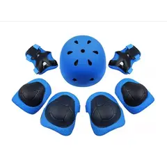 GENERICO - Set Protección Niño Para Patines bicicleta skate azul