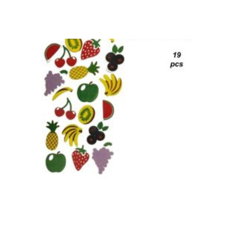 GENERICO - STICKERS GOMA EVA 19 PCS