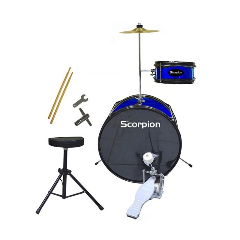 SCORPION - Batería infantil 2 piezas SBJ-2 Azul Scorpion