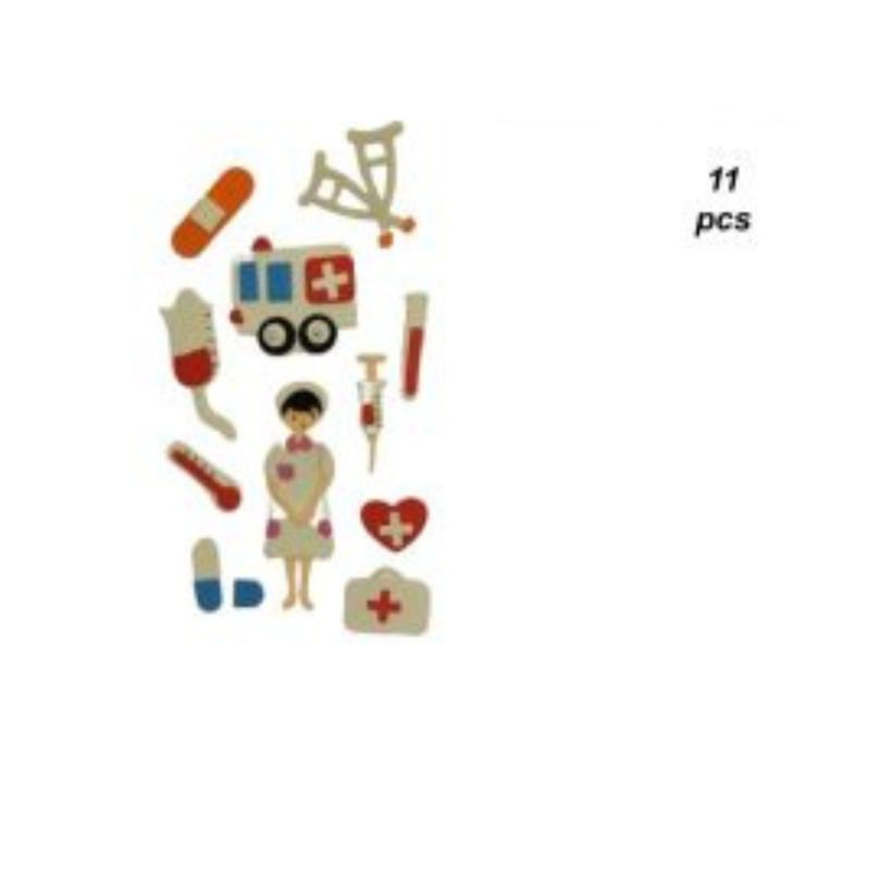 GENERICO - STICKERS GOMA EVA 11 PCS