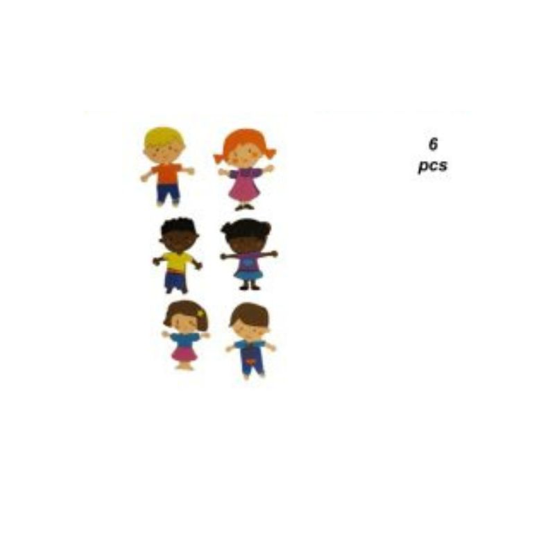 GENERICO - STICKERS GOMA EVA 6 PCS