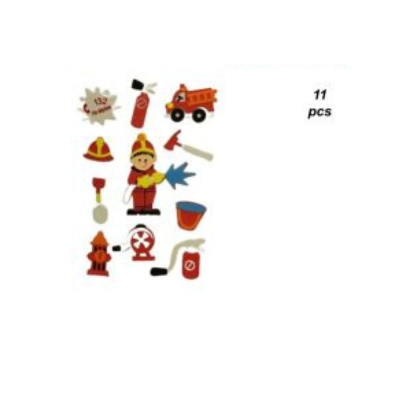 GENERICO - STICKERS GOMA EVA 11 PCS