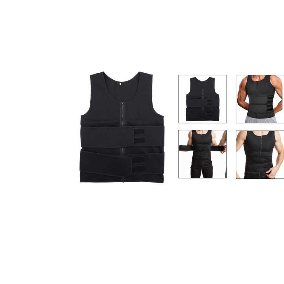 GENERICO - Faja Chaleco Ajustable de Caballero Talla M