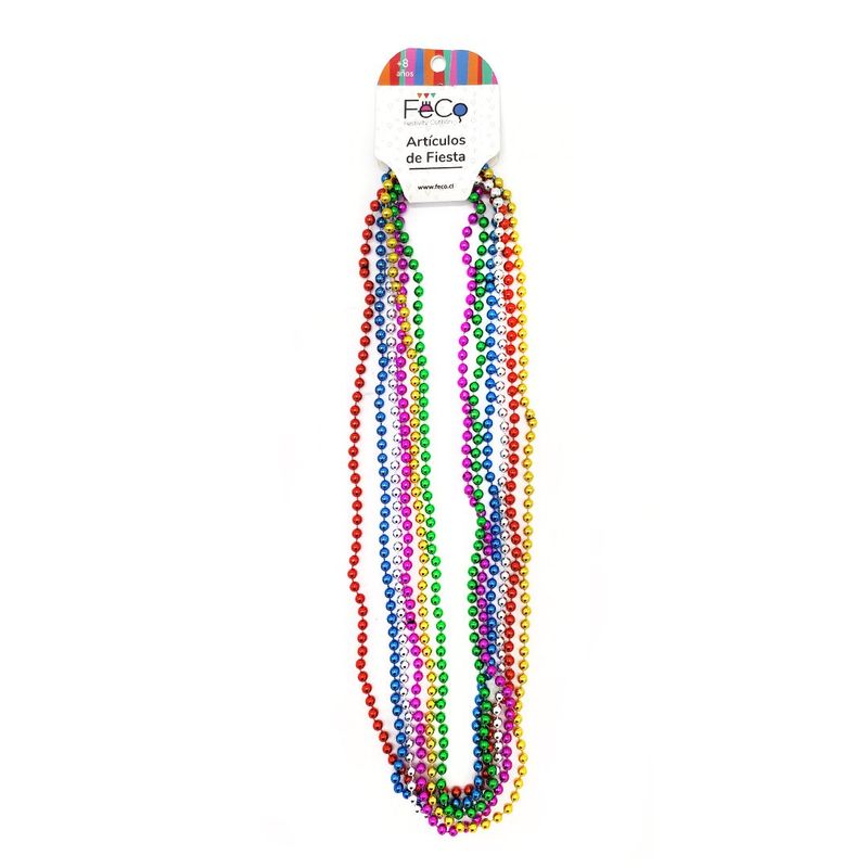 GENERICO - COLLAR BEADS 6MM 6PCS X1UNI