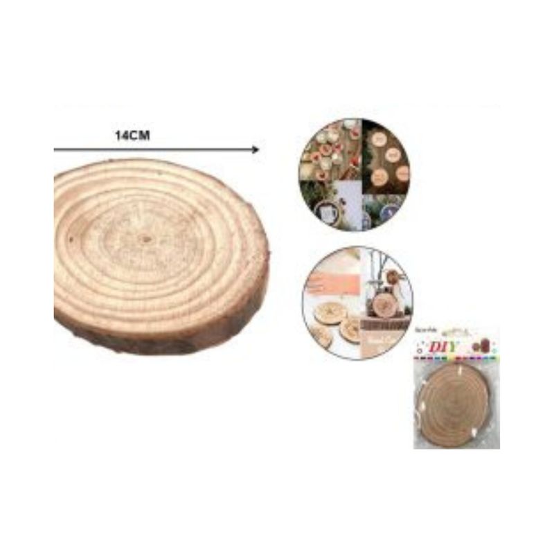 GENERICO - ACCESORIOS DE MADERA DIY 14 CM