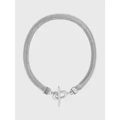 CALVIN KLEIN - Cadena Bold Snake Plateado