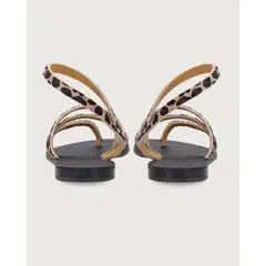 URCO - SANDALIA PAROS BLACK LEOPARDO