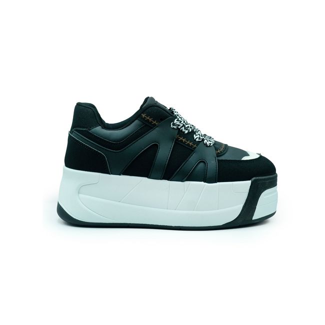 APOSTOL - Zapatillas Negras Con Plataforma Y Trenzas Gruesas Bratz