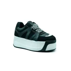 APOSTOL - Zapatillas Negras Con Plataforma Y Trenzas Gruesas Bratz