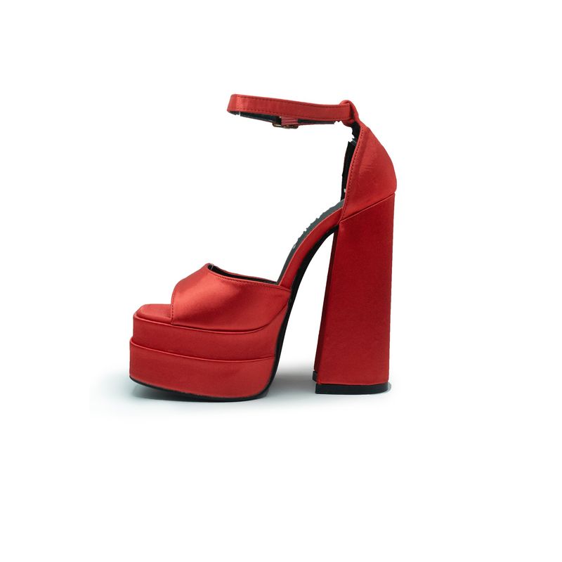 APOSTOL - Tacones De Satén Rojos Elegancia Y Sofisticación