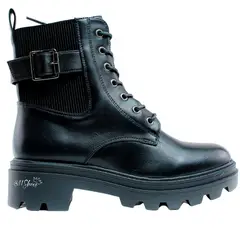 HERIEL - Botin Negro para Mujer Casual