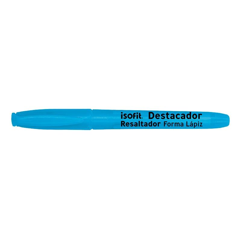 ISOFIT - Destacador Forma Lapiz Isofit Celeste