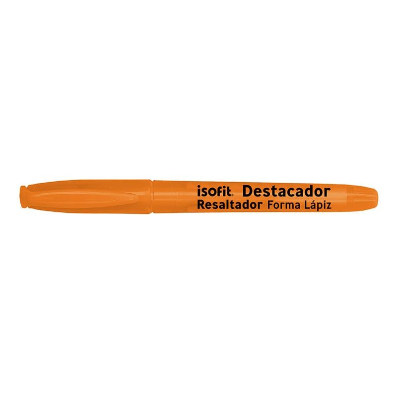 ISOFIT - Destacador Forma Lapiz Isofit Naranjo
